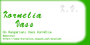 kornelia vass business card
