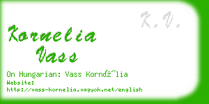 kornelia vass business card